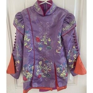 Disney Store Alice through the Looking Glass Girls  Purple Costume Top Size 6